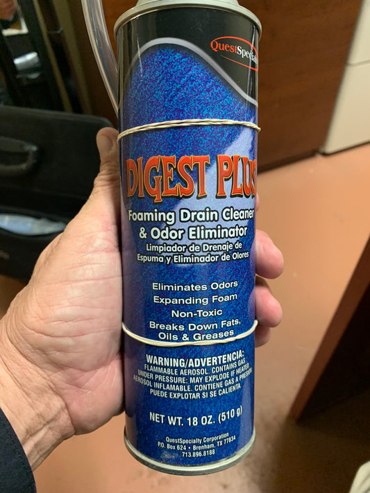 DIGEST PLUS FOAMING DRAIN CLEANER & ODOR ELIMINATOR