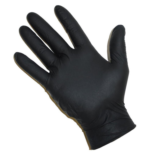 Black Powder Free Nitrile Gloves